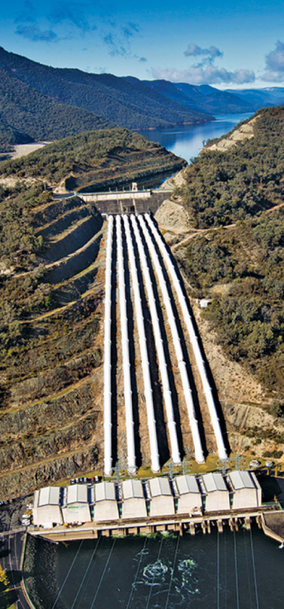 Tumut 3 Power Station, the largest in the Snowy Mountains Hydro-electric Scheme