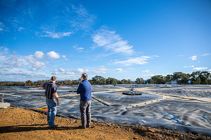 Two colleagues at CLEAN Cowra