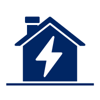 Pictogram representing residential electricity