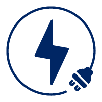 Pictogram representing electric vehicle charging
