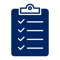 Pictogram representing checklist