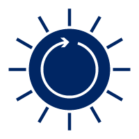 Pictogram representing solar energy