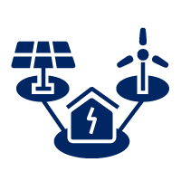 Pictogram representing renewable energy