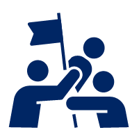 Pictogram representing collaboration
