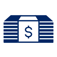 Pictogram representing energy bill savings