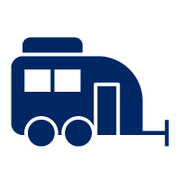 Pictogram representing caravan