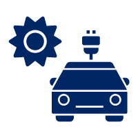 pictogram representing electric vehicle charging