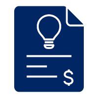 Pictogram representing energy bill