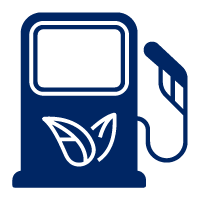 green fuel pump pictogram