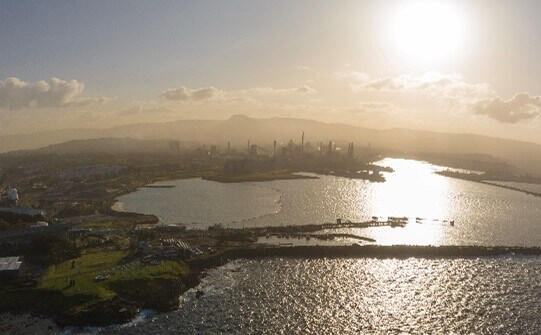 Sunrise over Port Kembla