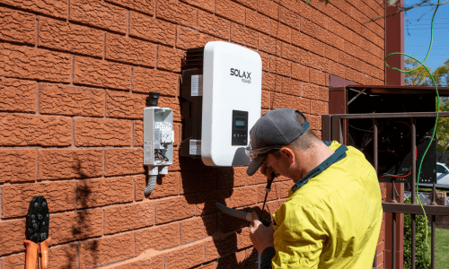 Solar inverter installation