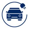 Pictogram representing electric vehicle