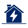 Pictogram representing residential electricity