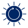 Pictogram representing solar energy