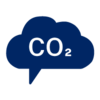 Pictogram representing carbon dioxide emissions