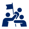 Pictogram representing collaboration