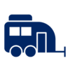 Pictogram representing caravan